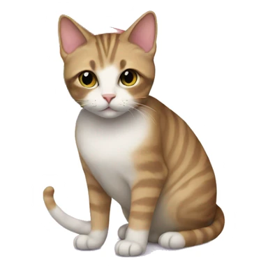 Cat with a pride flag  sticker