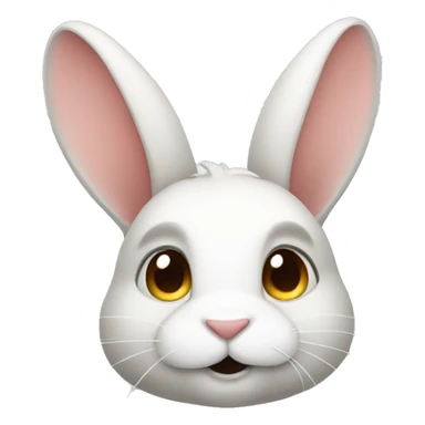 top view of rabbit sticker