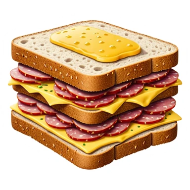Salami sandwich sticker