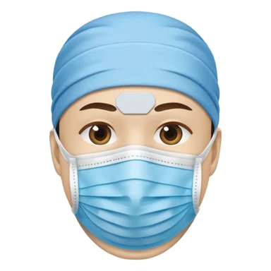 face mask only sticker