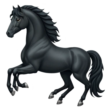Black Spaniard horse  sticker