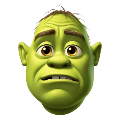 shrek is crying sticker