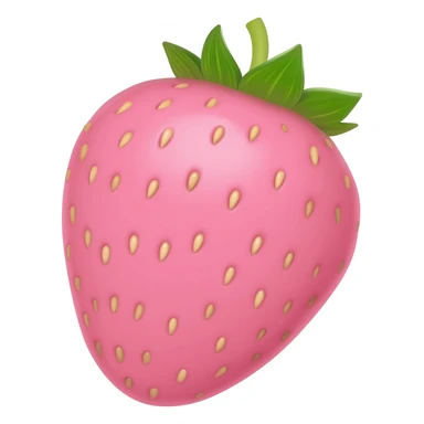 Baby pink strawberry and white couples sticker