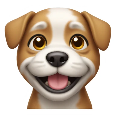 Small dog with a smile sticker