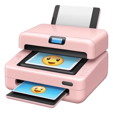Light Pale Pink Photo Scanners sticker