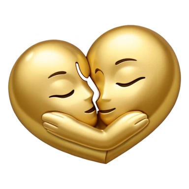 Heart hugging  sticker