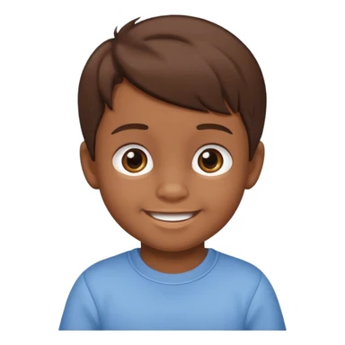 boy babybrown hair no doll sticker