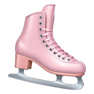 Pastel pink ice skates  sticker