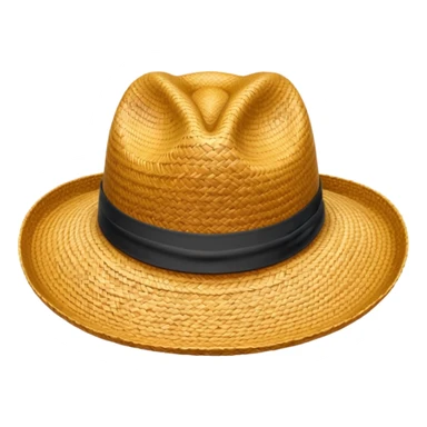 just a hat made of straw sticker