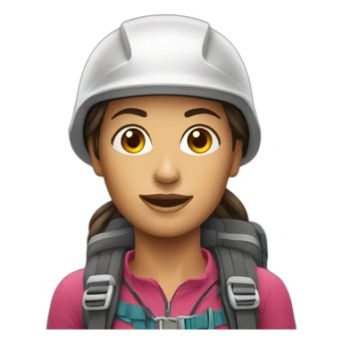 woman climber sticker