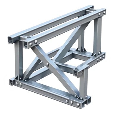 H-beam steel girder with bolts sticker