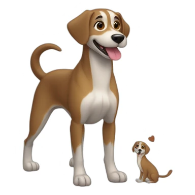 chien sur loutre sticker