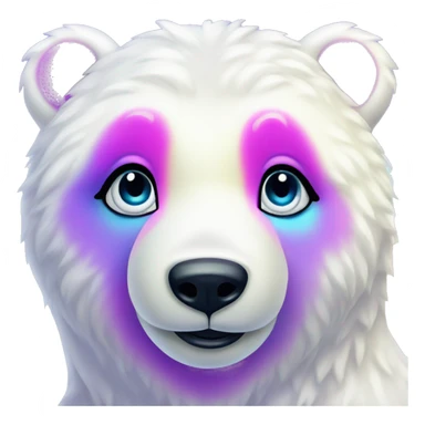 lisa frank polar bear full sticker