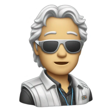 Delorean back to the future sticker