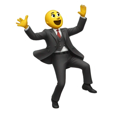 Man throwing dollars in the air  sticker