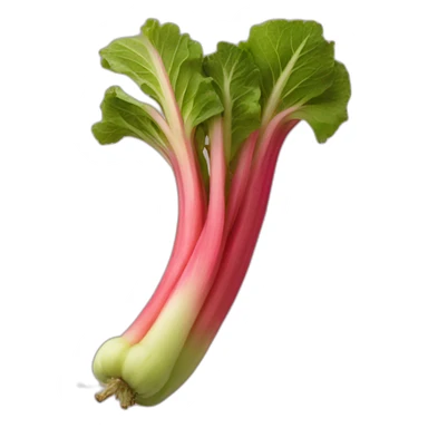 Fancy rhubarb sticker