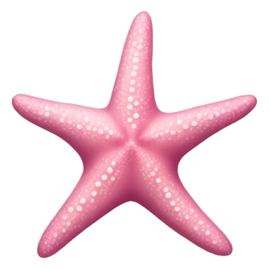 pink starfish no face  sticker