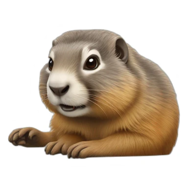 Marmotte sticker
