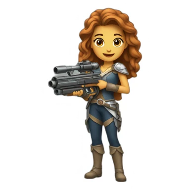 Leía princess with blaster sticker