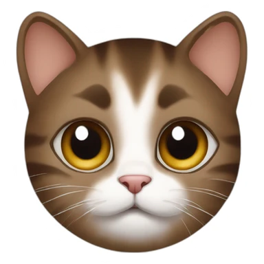 Eyes Brown voy Hug siamés cat sticker