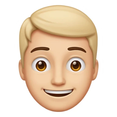 Sarcastic smile normal emoji ￼￼ sticker