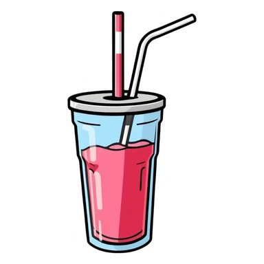 soda straws sticker