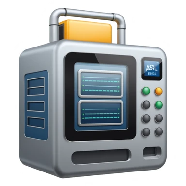 ASML semiconductor equipment sticker