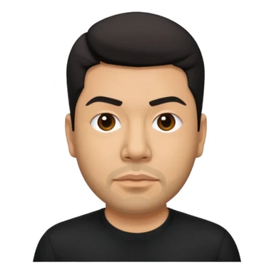 Chino Moreno with black shirt sticker