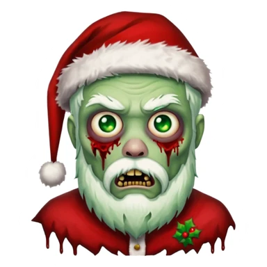 zombi santa sticker