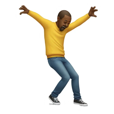 man doing the dab  sticker