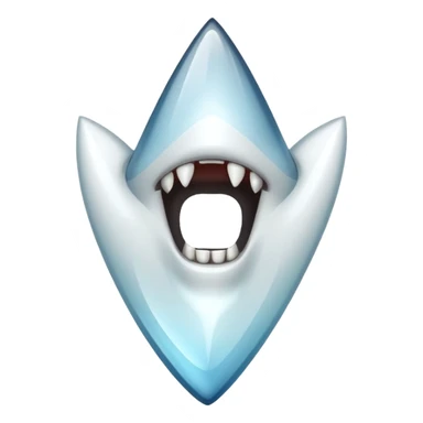 Sharp wolf fang tooth only sticker