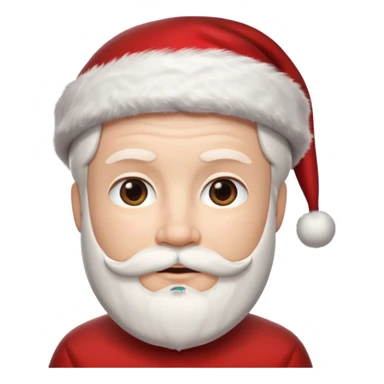 my memoji with a santa hat sticker