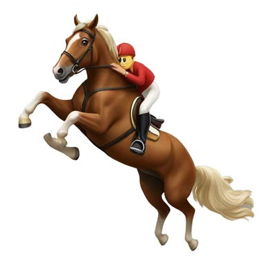 Horse jumping sticker