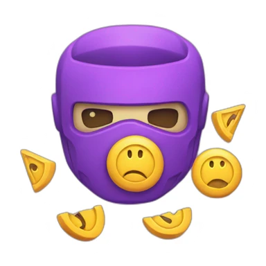 purple game over sticker