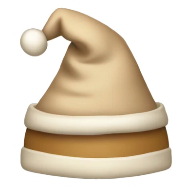 Beige christmas hat sticker
