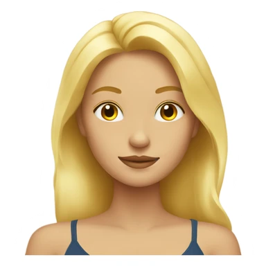 blonde girl relax sticker