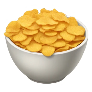 Bowl of cornflakes food emoji  sticker