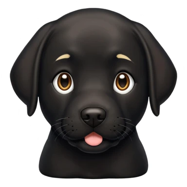 Labrador  negro adulto sticker