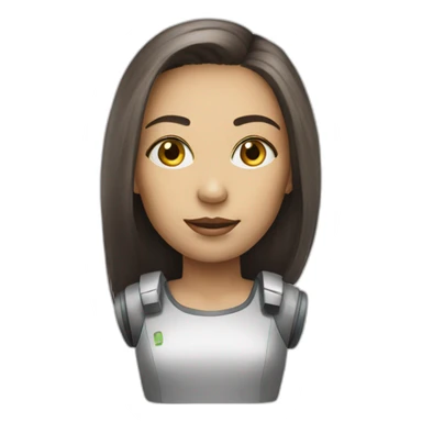 real women robot ia sticker