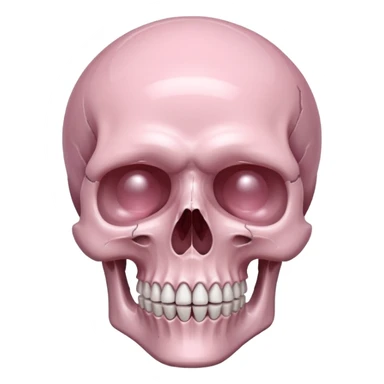 rose quartz skull sticker