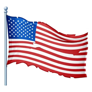 inverted US flag, protest symbol sticker