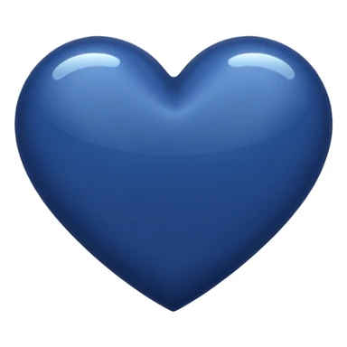 Navy blue heart  sticker