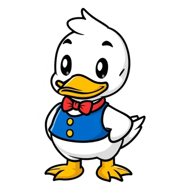 Donald Duck Disney style sticker