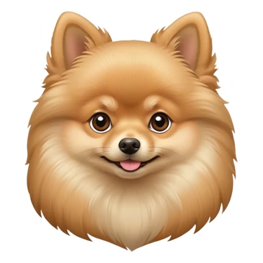 Un Pomerania beige  sticker
