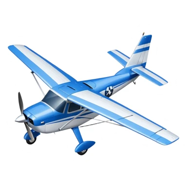 cessna 172 birds eye view sticker