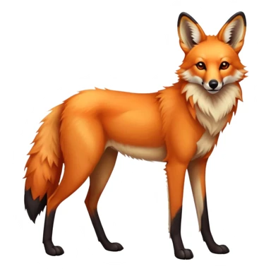 Maned wolf sticker