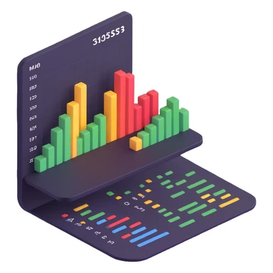 spreadsheet with charts and numbers sticker