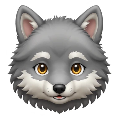 baby wolf sticker