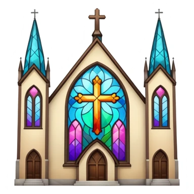 church glass sticker