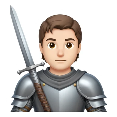 A knight holding a sword  sticker